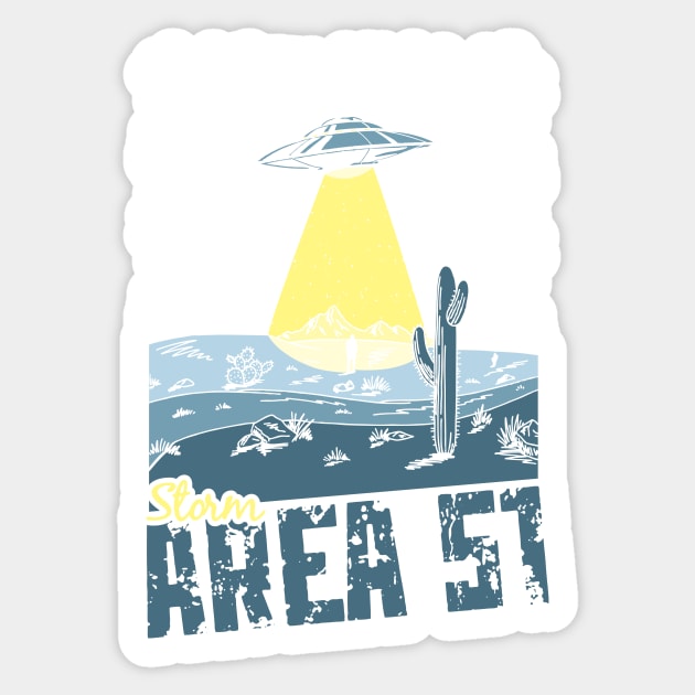 Storm Area 51 Sticker by Daletheskater